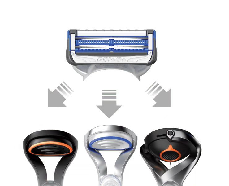 Gillette SkinGuard Sensitive Lamette di Ricambio per Rasoio da Uomo Confezione Scorta XL da 8 Pezzi Testine per Pelli Reattive Anti-Irritazione e Follicolite