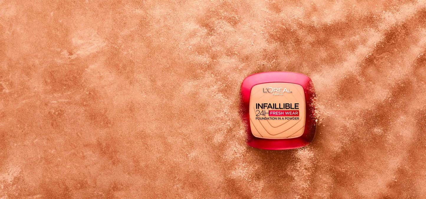 L’Oréal Paris Infaillible 24H Fresh Wear Fondotinta in Polvere Lunga Tenuta No Transfer