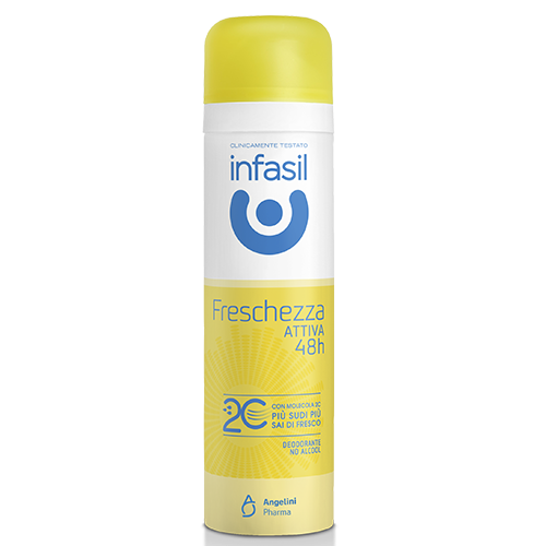 Infasil Freschezza Attiva Deodorante Spray 150ml | Tecnologia Molecola 2C | Efficacia 48h | Senza Alcool