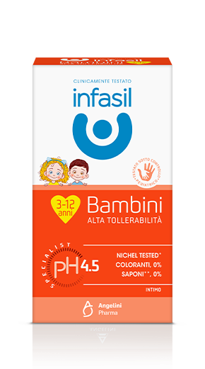 Infasil Intimo Bambini Alta Tollerabilità 200 ml – 3-12 Anni – Senza Sapone e SLES – Con Pantenolo e Bisabololo