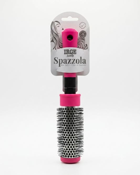 IRGE Beauty Spazzola Margot Termica Tonda, spazzola antistatica e districante ideale per tutti i tipi di capelli, progettata per facilitare l'asciugatura, creare volume, modellare la piega e ridurre l'effetto crespo lasciando i capelli morbidi, lisci e luminosi.