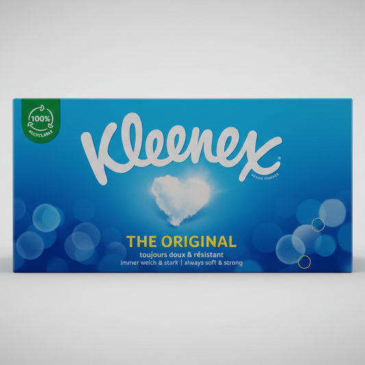 Kleenex The Original | Scatola di Fazzoletti 72 Pezzi | Triplo Strato Morbido e Resistente | Alta Qualità Assorbente per Pelli Delicate