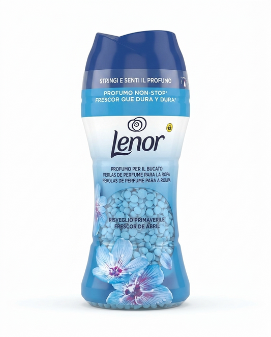 Lenor Unstoppables Risveglio Primaverile 195 g, perle profumate per bucato che si aggiungono direttamente in lavatrice, rilasciano una fragranza floreale fresca e intensa a lunga durata per capi sempre profumati.