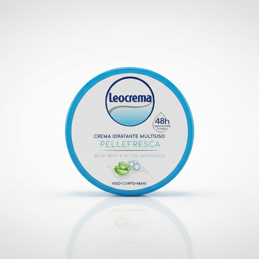 Leocrema Pellefresca Crema Idratante Multiuso con Aloe Vera e Acido Ialuronico – 150ml