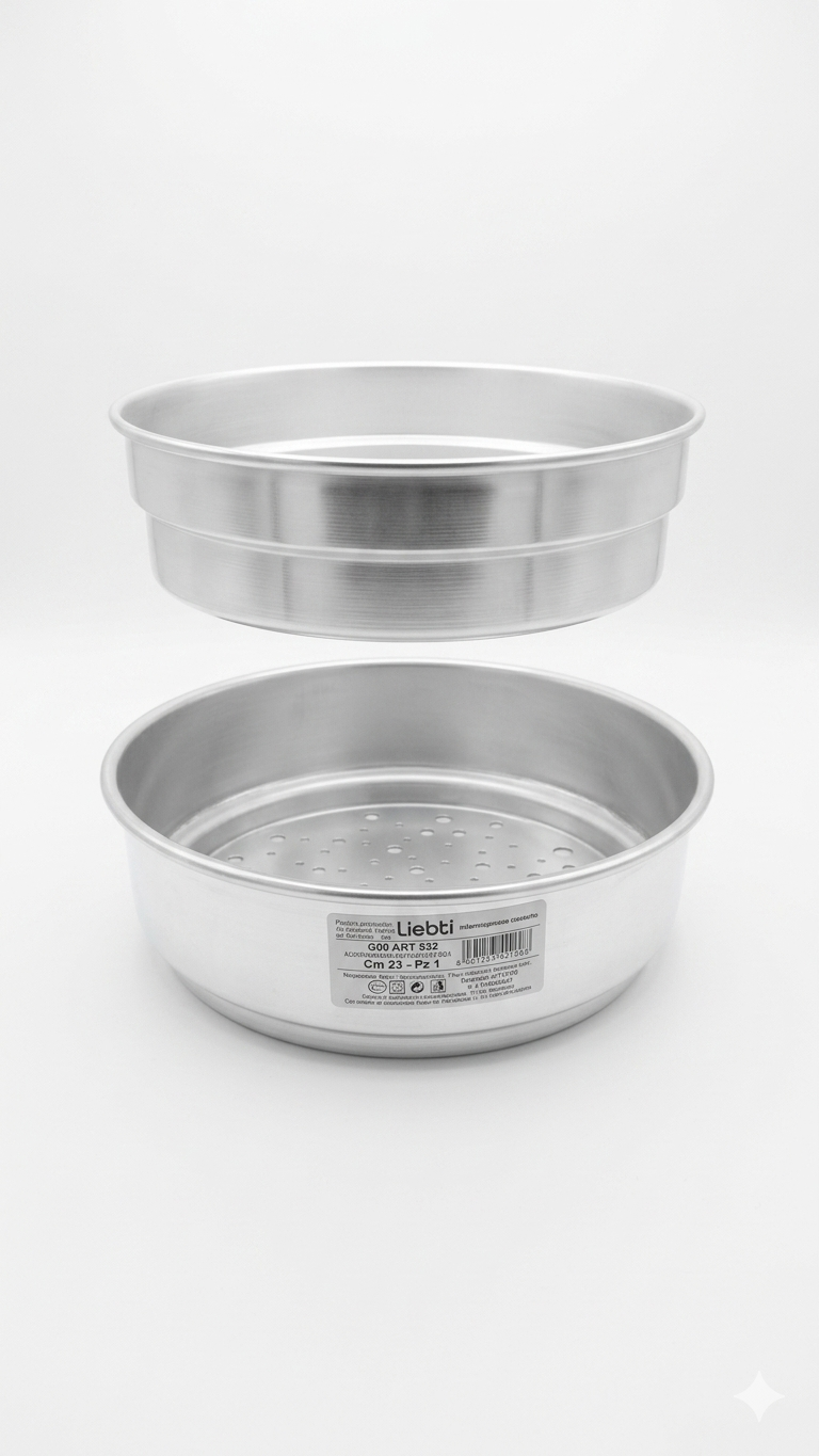 Liotti Infarinapesce Professionale in Alluminio 23 cm – Sistema Tradizionale per Fritture Perfette e Croccanti