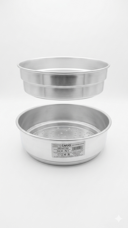 Liotti Infarinapesce Professionale in Alluminio 23 cm – Sistema Tradizionale per Fritture Perfette e Croccanti