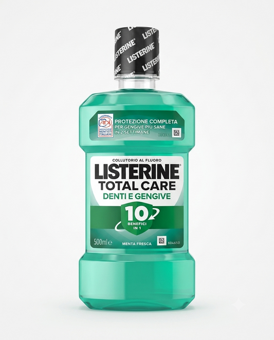 Listerine Difesa Denti e Gengive 500 ml | Collutorio Tripla Azione Protettiva | Formula Zero Alcol con Fluoro | Denti più Forti in 2 Settimane | Gusto Menta Fresca