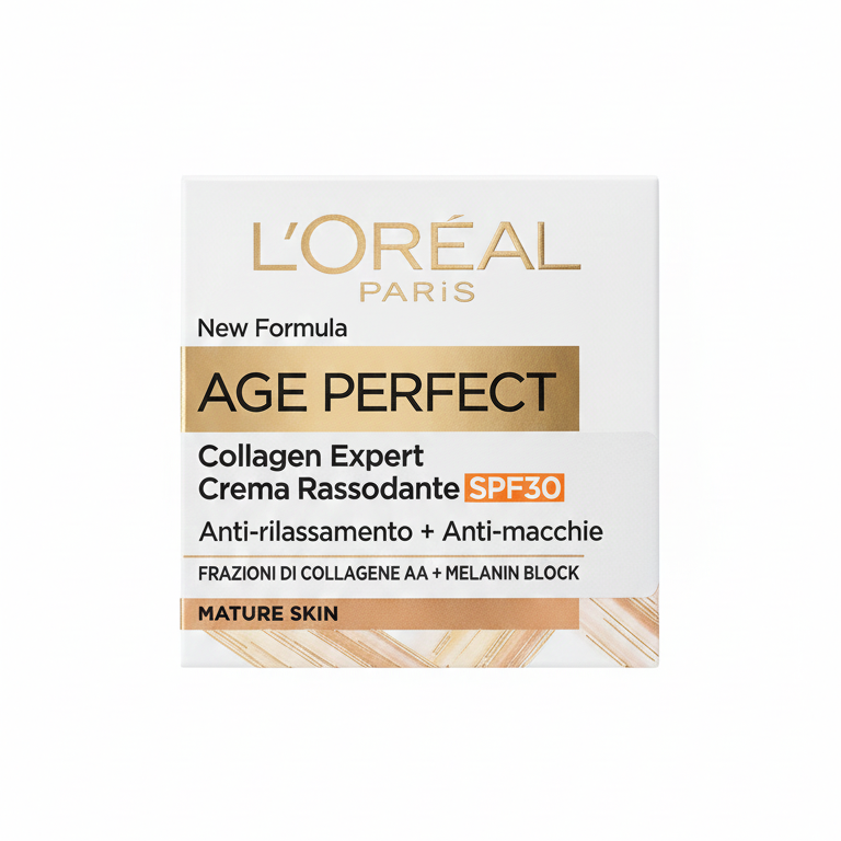 L'Oréal Paris Age Perfect Collagen Expert Crema Giorno SPF 30 – 50ml – Trattamento Anti-Rilassamento, Anti-Macchie e Protezione UV