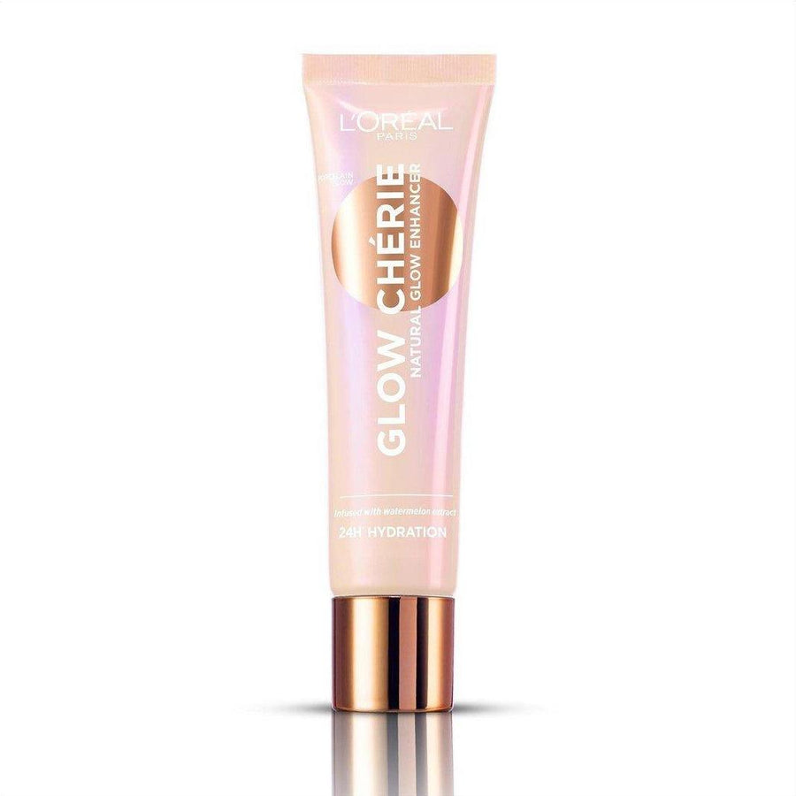 L'Oréal Paris Glow Chérie Illuminante In Crema 01 Porcelain Glow – Lozione Idratante Perfezionatrice Fluida con Estratti di Melone e Anguria – Effetto Pelle di Porcellana Radiosa "Glass Skin", 30 ml