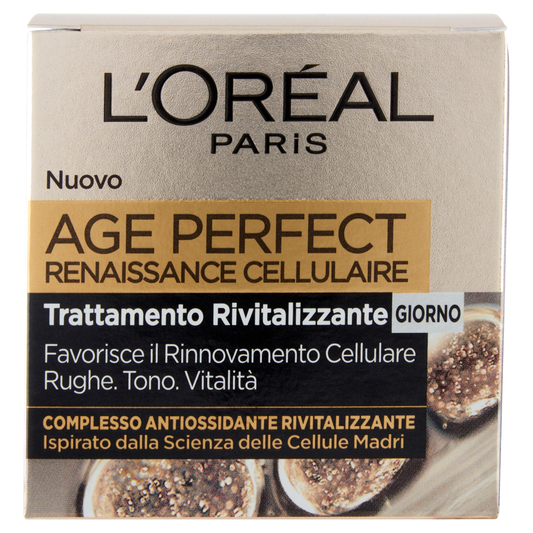 L'Oréal Paris Crema Giorno Age Perfect Renaissance Cellulaire 50ml - Anti-Rughe, Rinnovamento Cellulare, Complesso Antiossidante
