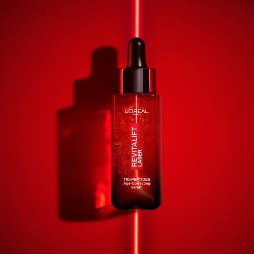 L'Oréal Revitalift Laser Siero Anti-Età Tri-Peptidi 30ml | Acido Ialuronico & Vitamina C | Rughe, Tonicità e Luminosità | Risultati in 2 Settimane