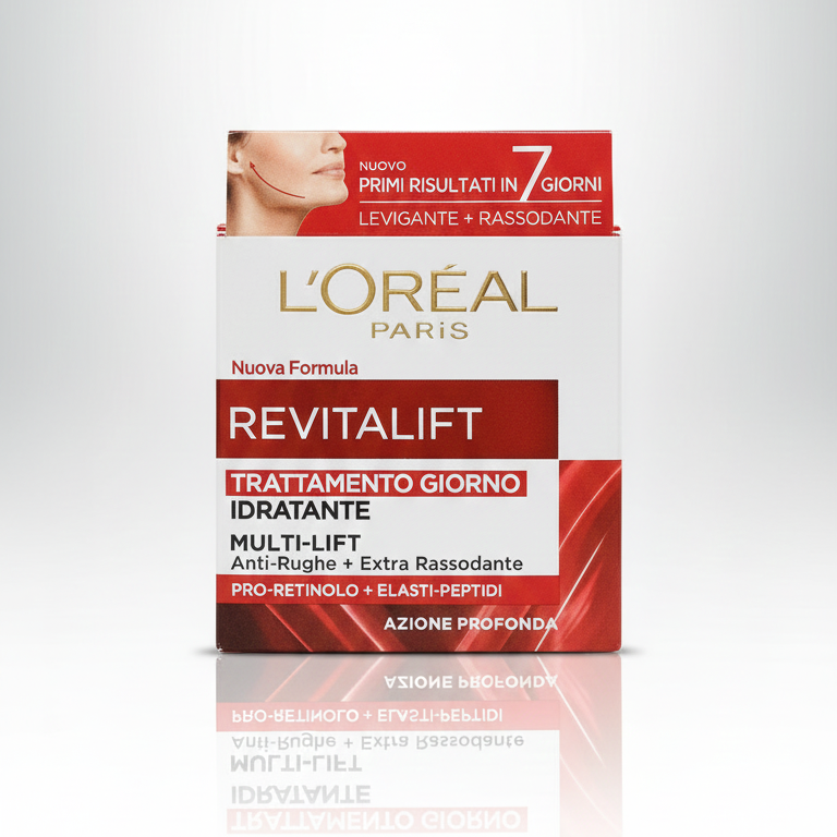 L'Oréal Paris Revitalift Trattamento Giorno Idratante Anti-Rughe + Extra-Rassodante 50ml | Pro-Retinolo + Elasti-Peptidi | Risultati in 7 Giorni
