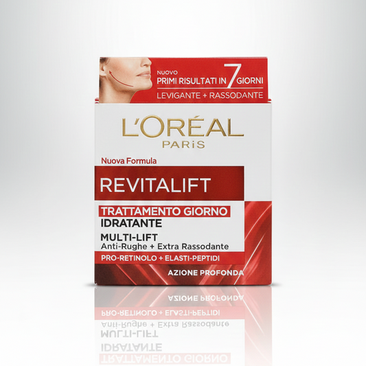 L'Oréal Paris Revitalift Trattamento Giorno Idratante Anti-Rughe + Extra-Rassodante 50ml | Pro-Retinolo + Elasti-Peptidi | Risultati in 7 Giorni