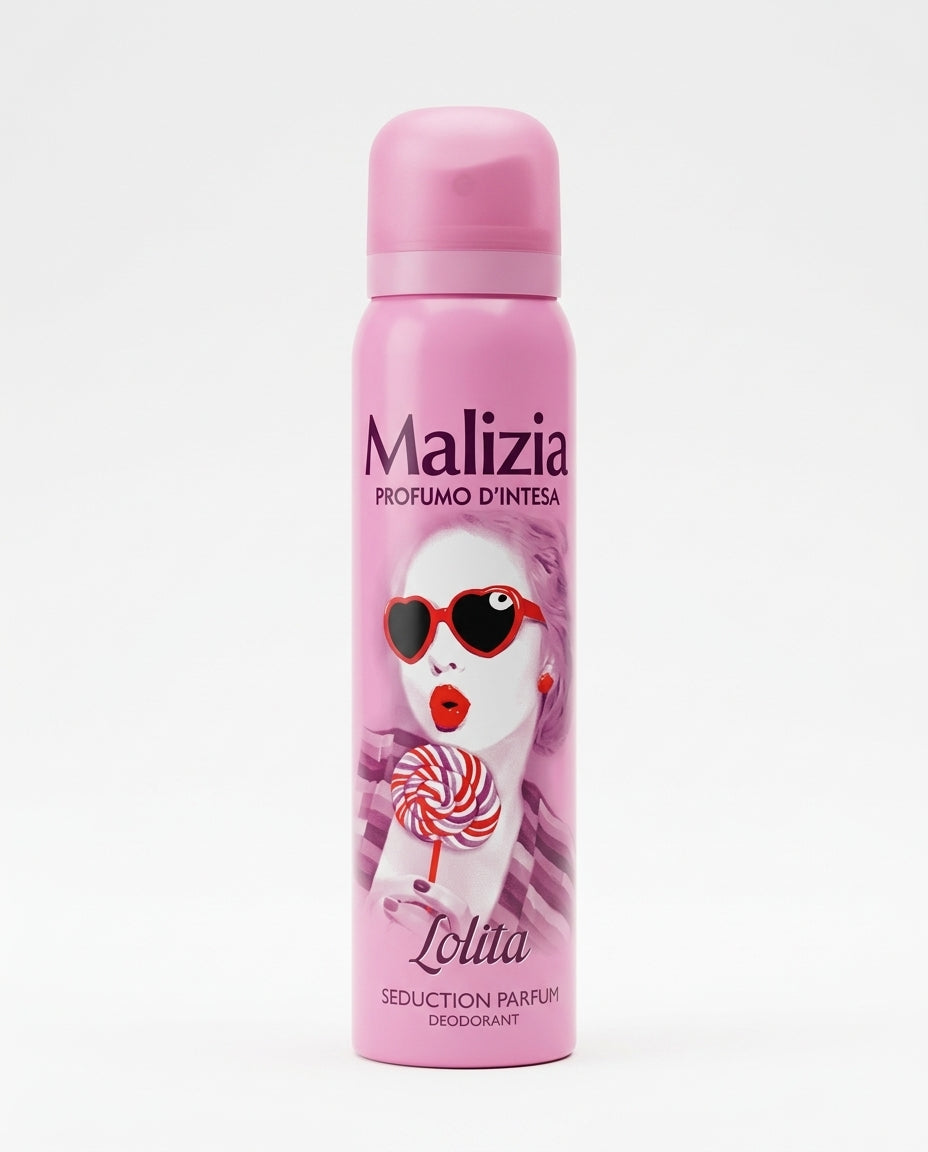 Malizia Profumo d’Intesa Deodorante Spray 100ml | Senza Sali di Alluminio | 14 Fragranze Seducenti a Lunga Durata | Testato Dermatologicamente | Formato Viaggio
