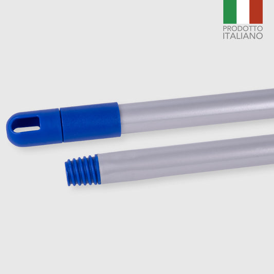 Briantina Manico KROM in Metallo Plastificato 150 cm | Ø 21 mm | Vite a Filetto Universale Italiano | Prodotto Fabbricato in Italia