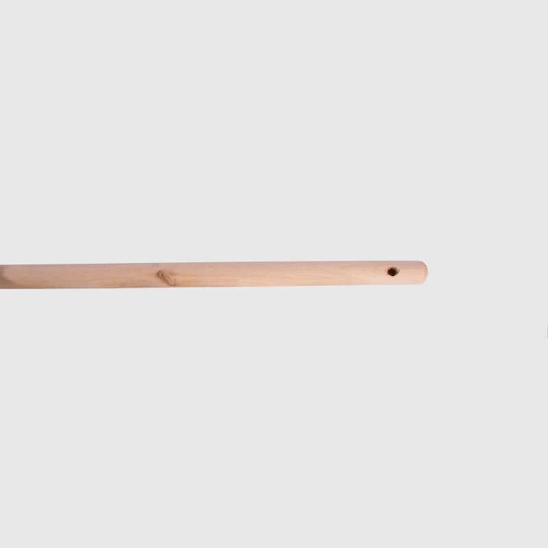 Briantina Manico in Legno di Eucalipto 150 cm | Ø 24 mm | Filetto Universale a Vite in Legno | Robusto e Leggero con Finitura Naturale