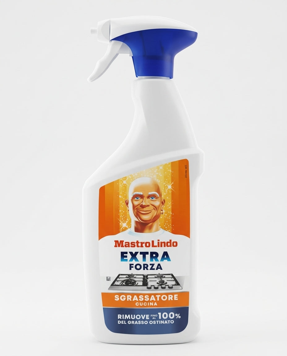 Mastro Lindo Extra Forza Sgrassatore Cucina 800ml Senza Candeggina – Azione Concentrata Incrostazioni