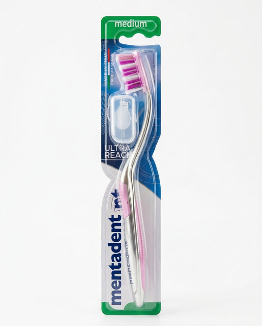 Mentadent Style Tech Ultra Reach Spazzolino Medio Anima In Metallo – Pulizia Interdentale Profonda