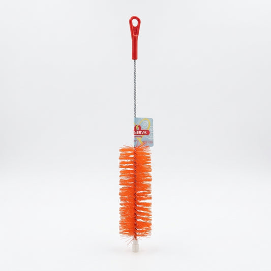 MINERVA Scavolino Lavabottiglie 45 cm Nylon e Filo Zincato – Pulisci Bottiglie Professionale con Ciuffo Frontale Made in Italy