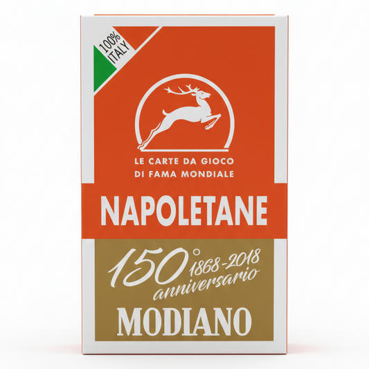 Modiano Carte da Gioco Napoletane 150° Anniversario | Edizione Speciale 1868-2018 | Cartoncino 410g Duplex Professionale