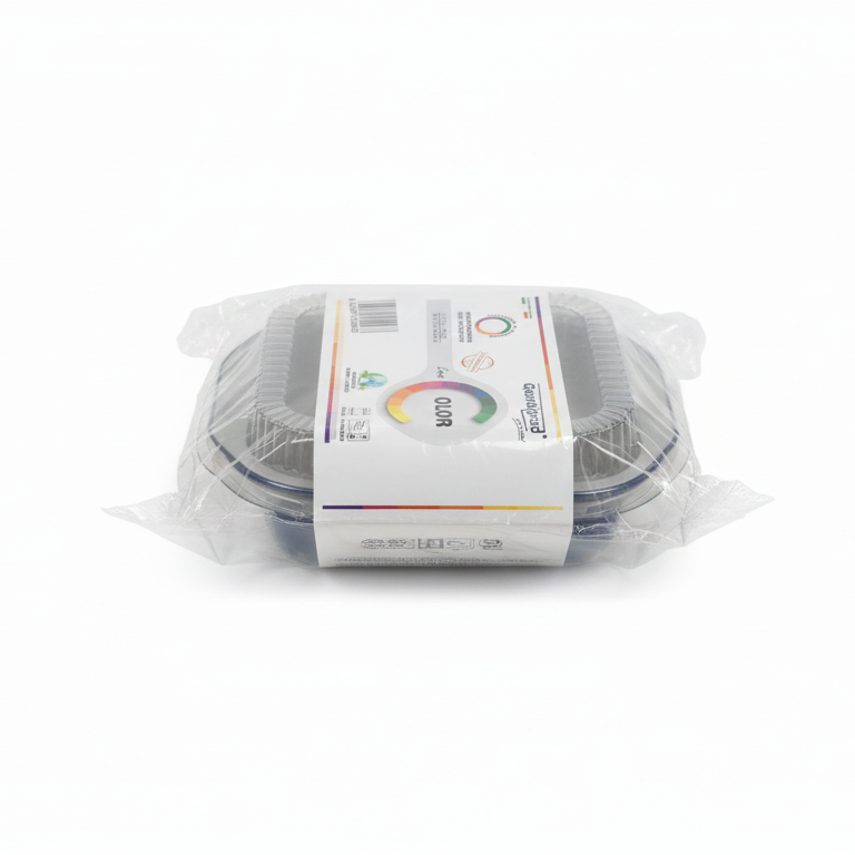 Genialprod Linea Color | Contenitori Monoporzione in Alluminio Laccato | Compatibili con Forno Tradizionale e Microonde | Design Elegante per Servizio a Tavola | 100% Riciclabili | Varie Misure