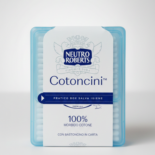 Neutro Roberts Maxi Cotoncini 260 Pezzi | Bastoncini in 100% Puro Cotone Biodegradabile | Astina in Cartoncino Plastic-Free | Igiene Delicata