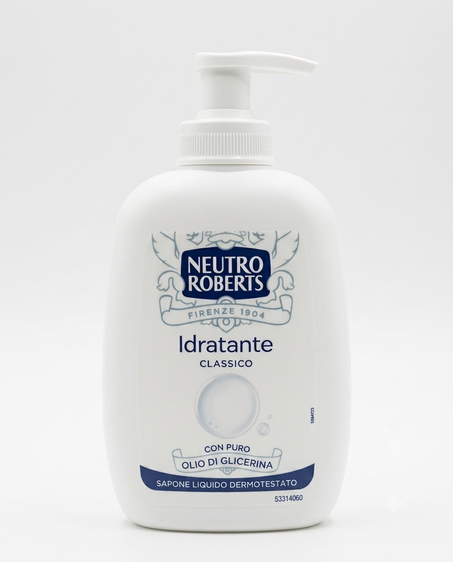 Neutro Roberts Sapone Liquido pH Fisiologico Dosatore e Ricarica – Tollerabilità Massima Idratante e Antibatterico