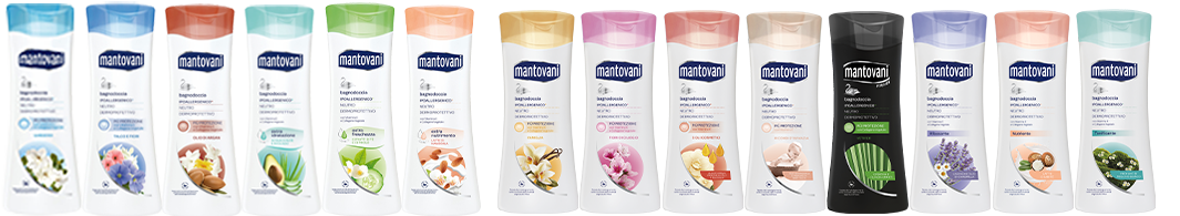 Mantovani Bagnodoccia Ipoallergenico Neutro Aloe e Avocado 500ml – Formula Dermoprotettiva Extra Delicata per Pelli Sensibili