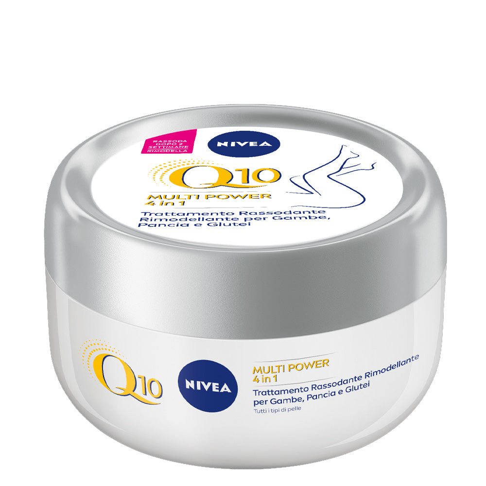 NIVEA Q10 Multi Power 4in1 Trattamento Corpo Modellante Rassodante 300 ml | Rimodella in 2 Settimane | Con Q10 & L-Carnitina – Formula Elasticizzante