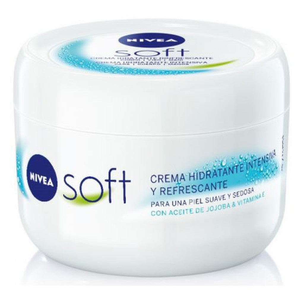 NIVEA Soft Crema Idratante Multiuso Maxi Formato 375 ml | 48h Idratazione | Formula Vegana 98% Biodegradabile | Olio di Jojoba & Vitamina E