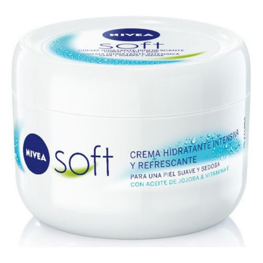 NIVEA Soft Crema Idratante Multiuso Maxi Formato 375 ml | 48h Idratazione | Formula Vegana 98% Biodegradabile | Olio di Jojoba & Vitamina E