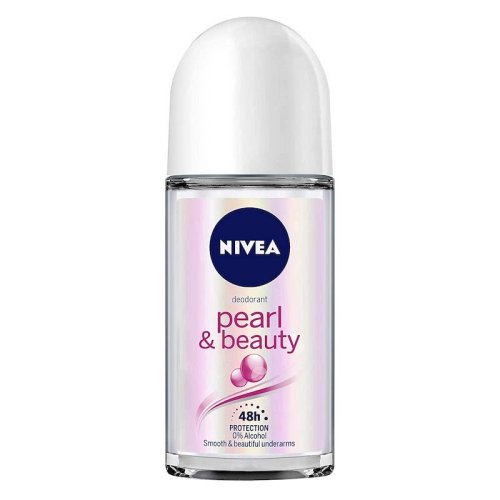 NIVEA Pearl & Beauty Deodorante Roll-On 50ml – 48h di Protezione – Con Estratti di Perla per Ascelle Lisce e Luminose