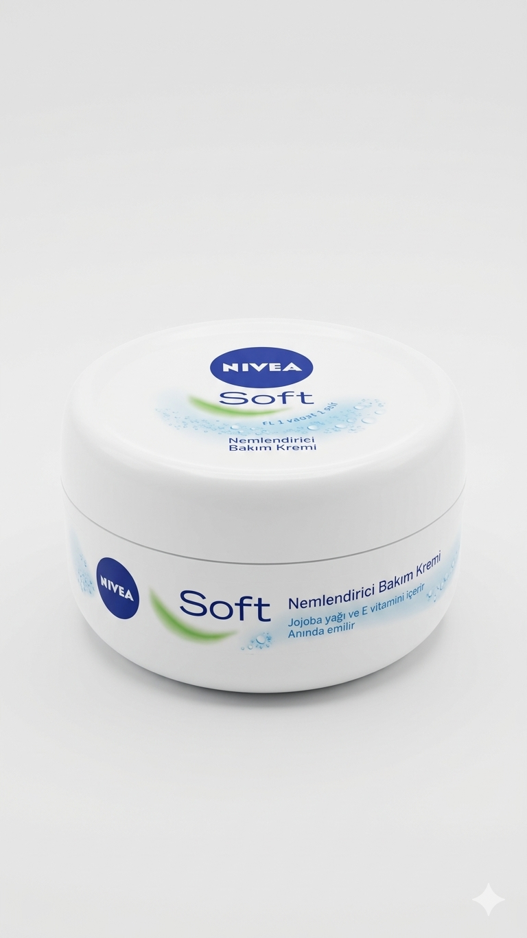 NIVEA Soft Crema Idratante Multiuso 200 ml | 48h Idratazione Intensa | Formula Vegana 98% Biodegradabile | Olio di Jojoba & Vitamina E