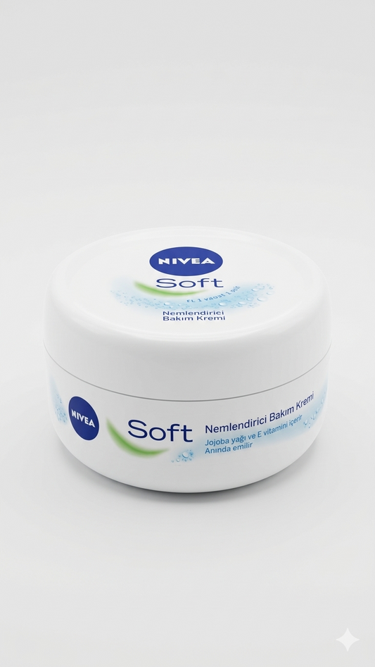 NIVEA Soft Crema Idratante Multiuso 200 ml | 48h Idratazione Intensa | Formula Vegana 98% Biodegradabile | Olio di Jojoba & Vitamina E