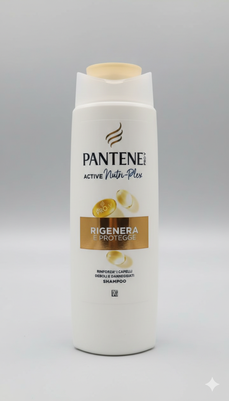 Pantene Pro-V Shampoo Rigenera e Protegge 250ml | Tecnologia Active Nutri-Plex | 0% Siliconi e Oli Minerali | Per Capelli Danneggiati