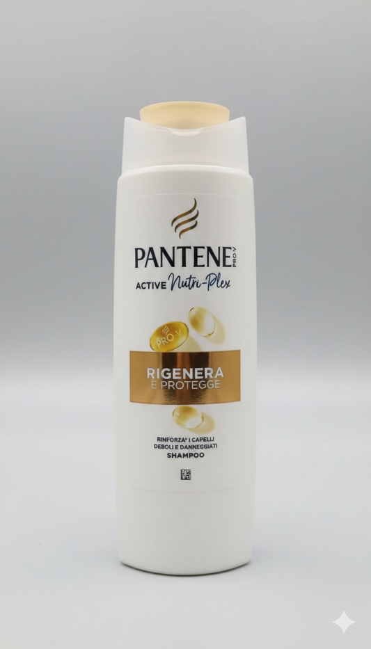 Pantene Pro-V Shampoo Rigenera e Protegge 250ml | Tecnologia Active Nutri-Plex | 0% Siliconi e Oli Minerali | Per Capelli Danneggiati