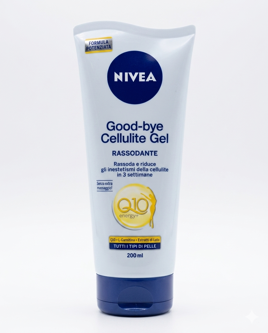 NIVEA Q10 Multi Power 5in1 Gel Anti-Cellulite Rassodante 200 ml | Riduzione Inestetismi in 3 Settimane | Con Coenzima Q10 – Assorbimento Rapido