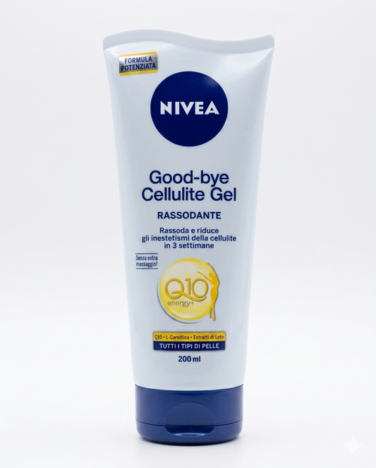 NIVEA Q10 Multi Power 5in1 Gel Anti-Cellulite Rassodante 200 ml | Riduzione Inestetismi in 3 Settimane | Con Coenzima Q10 – Assorbimento Rapido