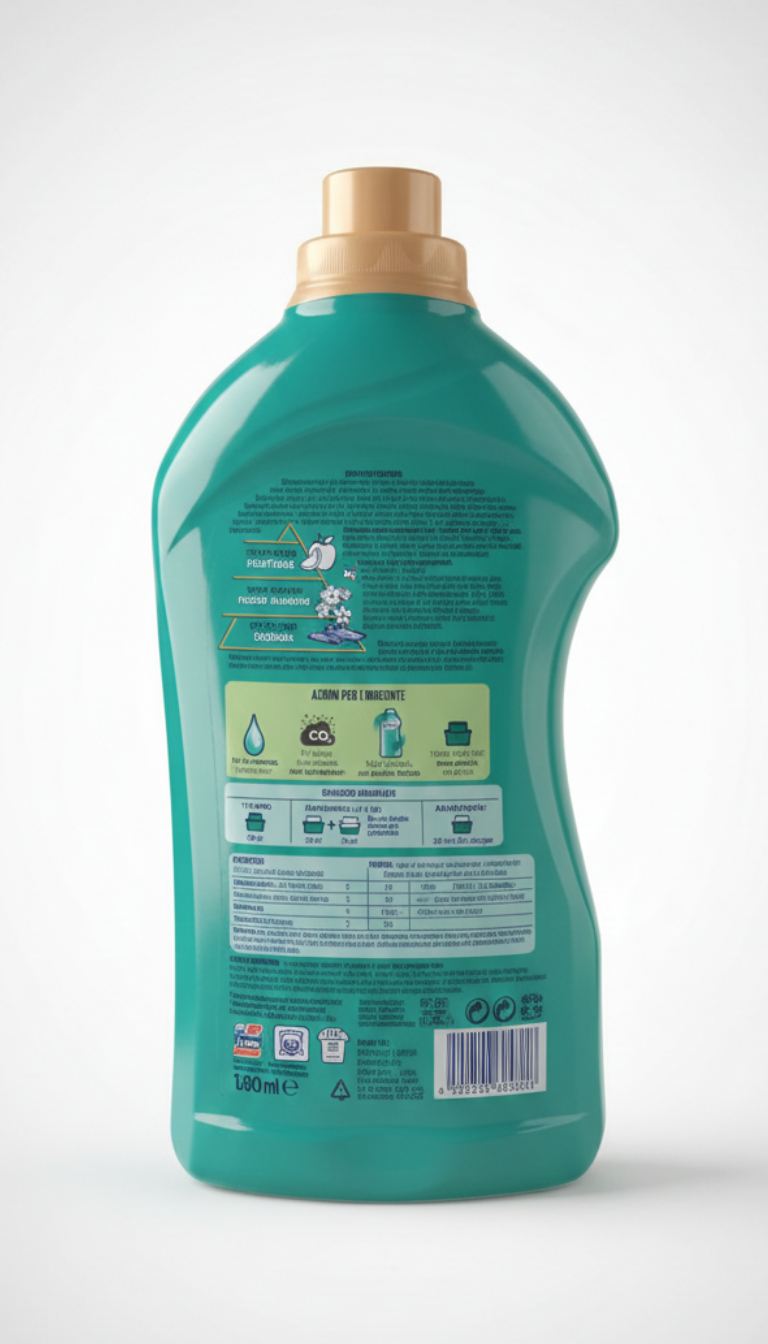 Spuma di Sciampagna Ammorbidente Concentrato Fiori di Giada - 1300 ml | 65 Lavaggi | Profumo di Lunga Durata e Tecnologia Neutralizza Odori