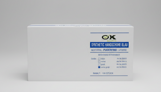 Ecoline Guanti in Nitrile Blu Taglia XL | Senza Polvere e Senza Lattice | Confezione da 100 Pezzi | Alta Resistenza e Sensibilità Tattile | Uso Professionale