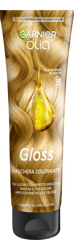Garnier Olia Gloss Maschera Colorante Ravviva Colore – 72h Lucentezza Effetto Specchio – Con Oli di Fiori – 4 Nuance