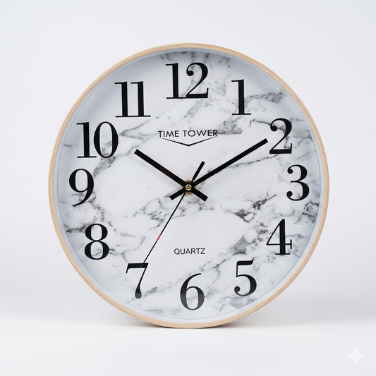 Siro Time Orologio da Parete Tondo Numeri Grandi D.30 cm – Precisione e Design per la Casa