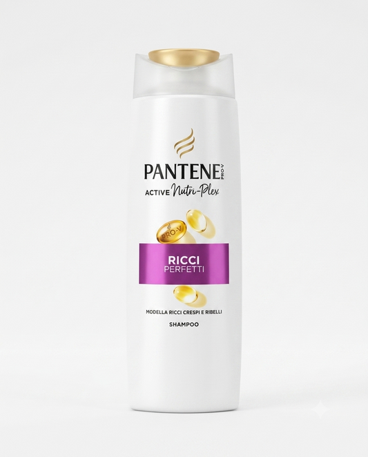 Pantene Pro-V Ricci Perfetti 250 ml shampoo per capelli ricci crespi con Active Nutri-Plex definizione anti-crespo.