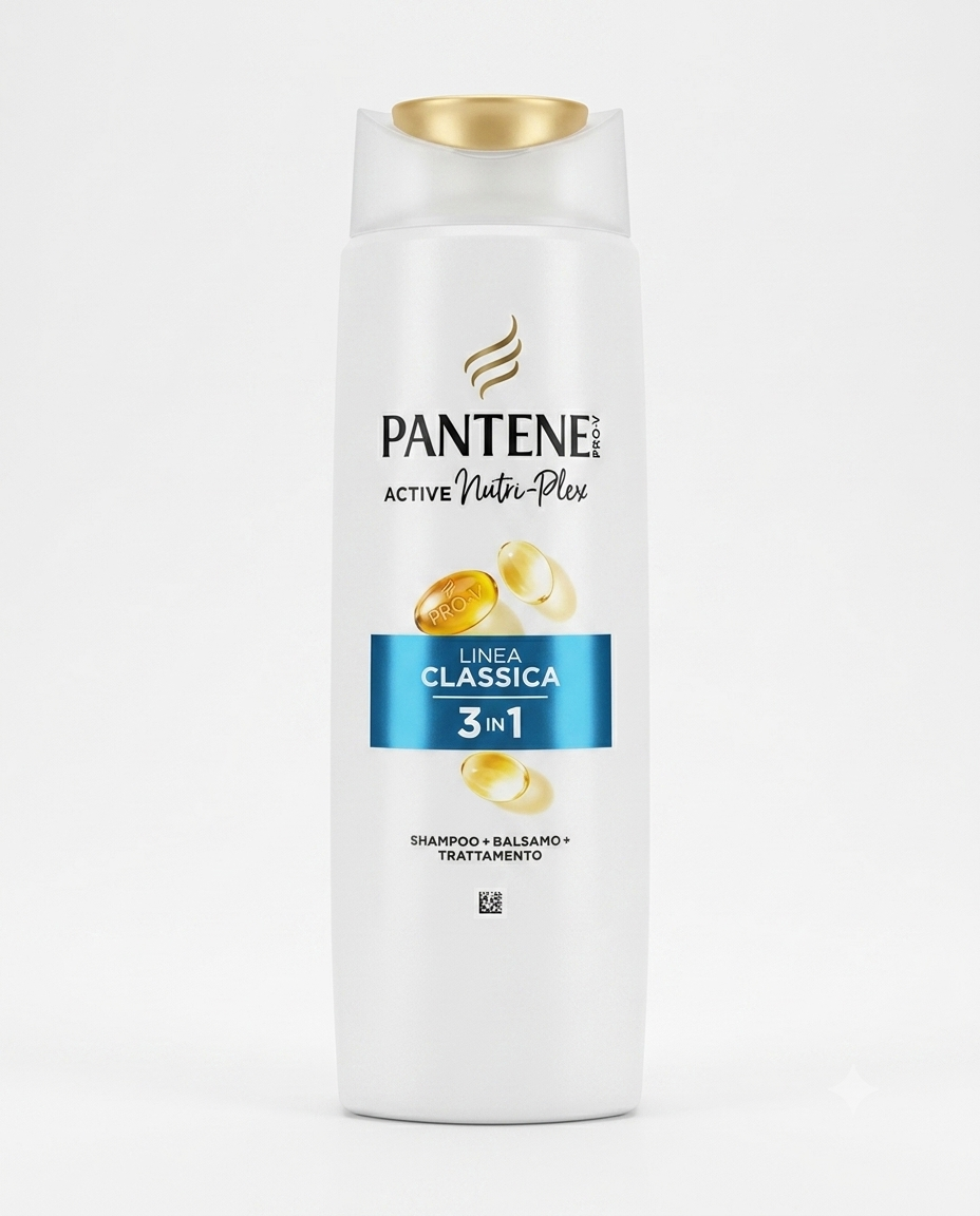Pantene Pro-V Active Nutri-Plex 3in1 250 ml shampoo balsamo e trattamento per nutrizione e lucentezza capelli.