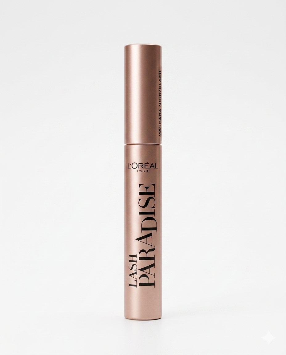 L'Oréal Paris Lash Paradise Mascara Nero Formato Viaggio – Mascara Volumizzante Allungante con Olio di Ricino 4,9 ml