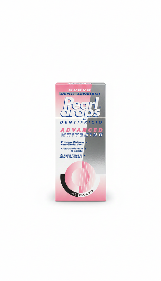 Pearl Drops Advanced Whitening Dentifricio - Sbiancante Delicato, Protezione Smalto