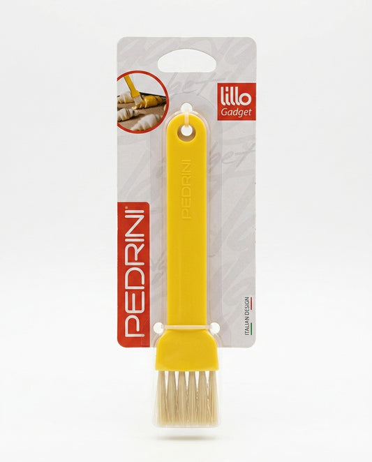 Pedrini Lillo Gadget Pennello da Cucina Art. 037, con setole sintetiche morbide, ideale per spennellare dolci, carne, impasti e preparazioni da forno.