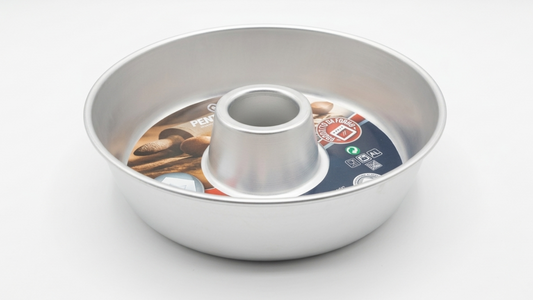 Pentalux Stampo Ciambella in Alluminio con Tubo Aperto 26 cm – Tortiera Professionale per Dolci e Ciambelloni – Made in Italy