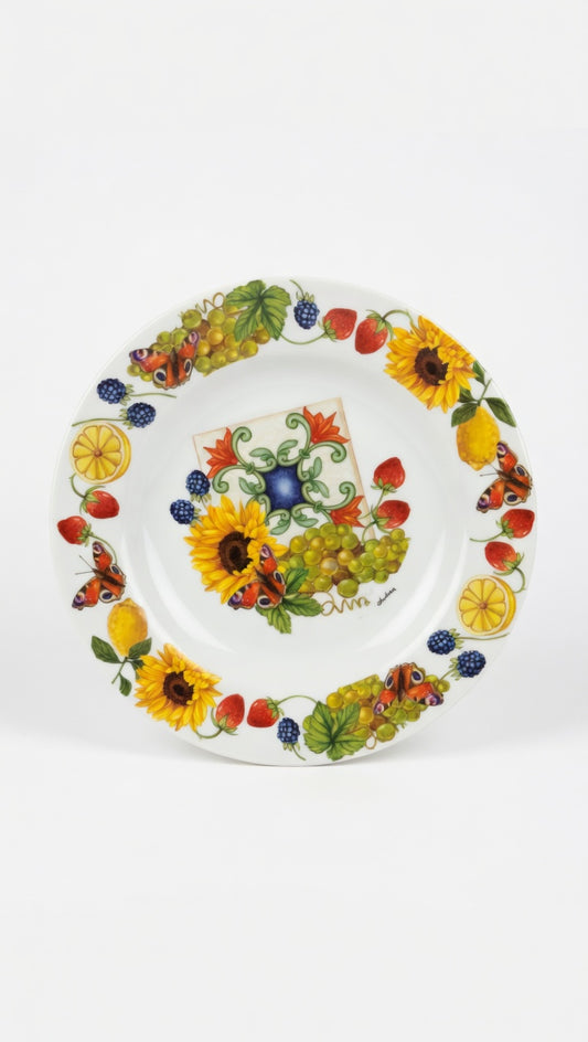IBCT Piatto Fondo in Melamina 23 cm – Linea Campagna Toscana Art. 31364 – Piatto Infrangibile Leggero e Resistente per Casa e Outdoor