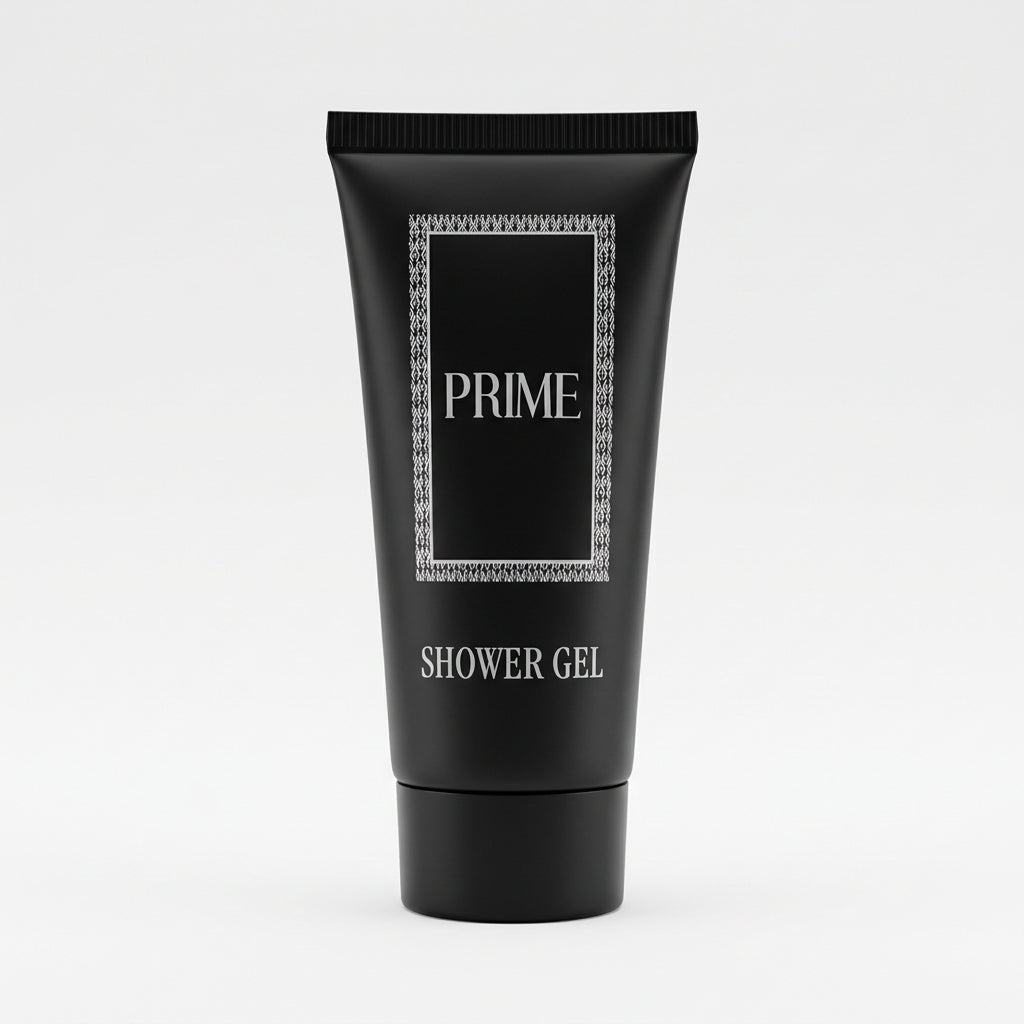 PRIME Shower Gel Bagnoschiuma Monodose 40 ml Paraben Free Tubetto Nero – Set Cortesia Bagno Hotel B&B Strutture Ricettive